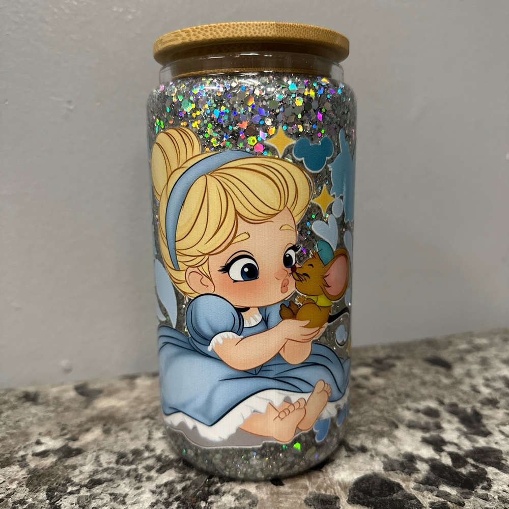 Baby Cinderella 16 oz snow globe cup